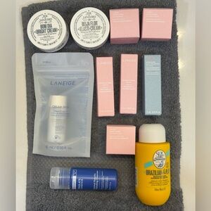 Deluxe Sol de Janeiro/Paulas Choice/Laneige travel minis skincare/bodycare set